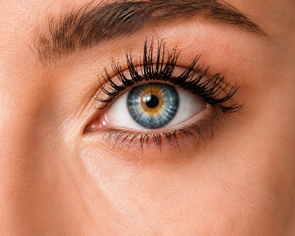 Close up of a healthy eye